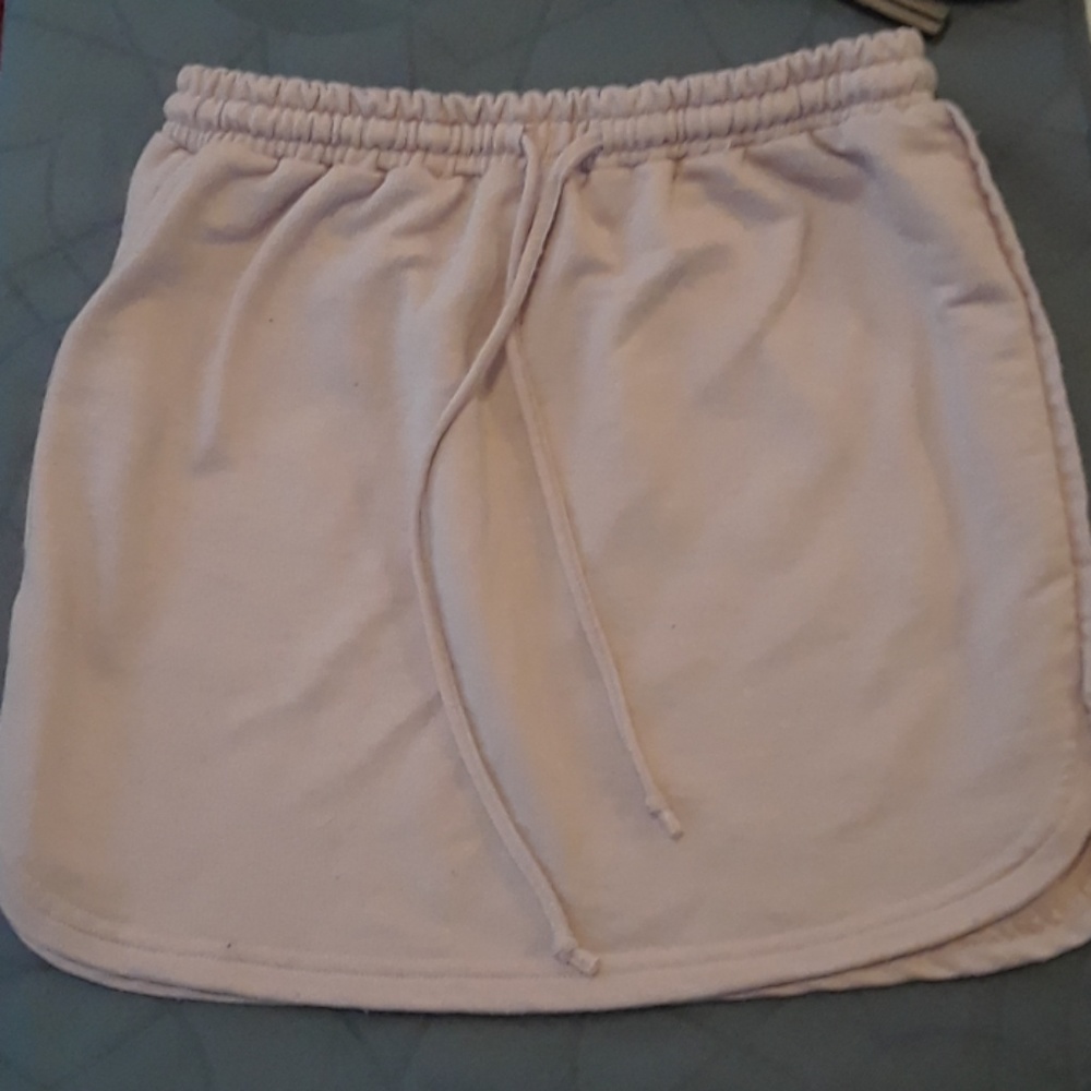 Pink mini skirt